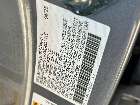 Certified 2025 Honda Accord LX image 27