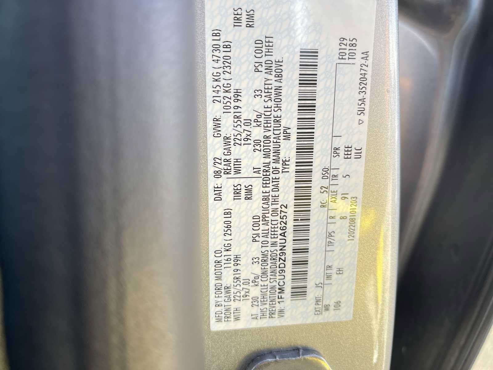 Used 2022 Ford Escape Titanium AWD/4WD image 25