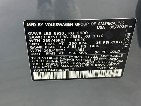 New 2026 Volkswagen Atlas SEL Premium R-Line AWD/4WD image 28