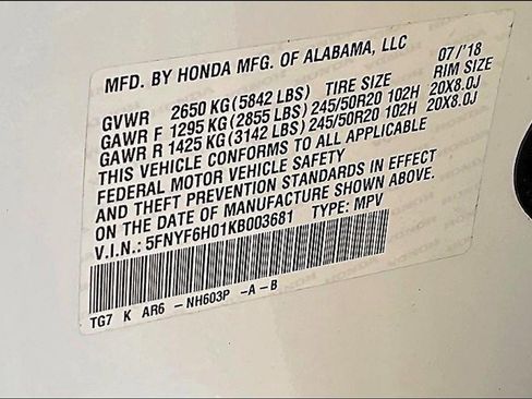 Used 2019 Honda Pilot Elite image 20