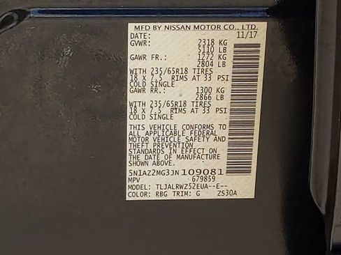 Used 2018 Nissan Murano SL w/ Moonroof Package image 43