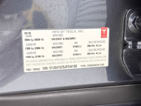 Used 2018 Tesla Model S P100D image 36