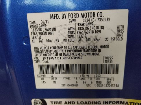 Used 2011 Ford F150 FX2 w/ FX Plus Pkg image 33