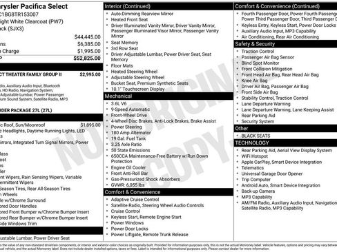 New 2026 Chrysler Pacifica Select FWD image 6