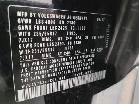 Used 2017 Volkswagen Tiguan Limited w/ Alloy Wheels Package image 33