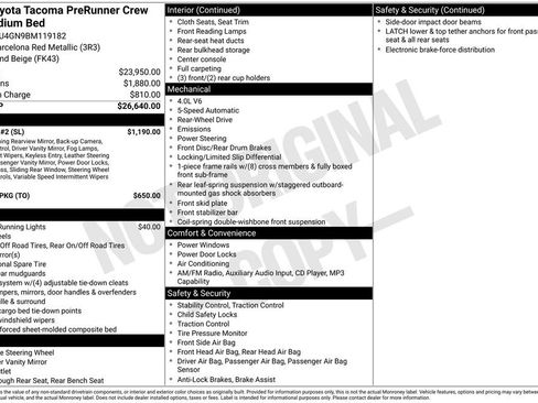 Used 2011 Toyota Tacoma PreRunner w/ SR5 Pkg #2 RWD image 8