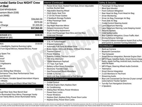 Used 2023 Hyundai Santa Cruz Night w/ Cargo Package AWD/4WD image 27