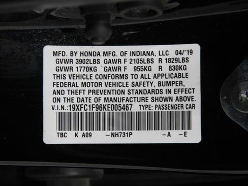 Used 2019 Honda Civic Touring image 23