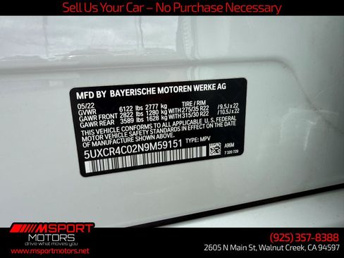 Used 2022 BMW X5 sDrive40i w/ M Sport Package RWD image 30