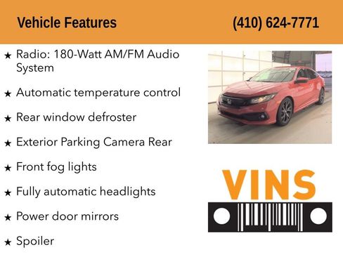 Used 2020 Honda Civic Sport image 5