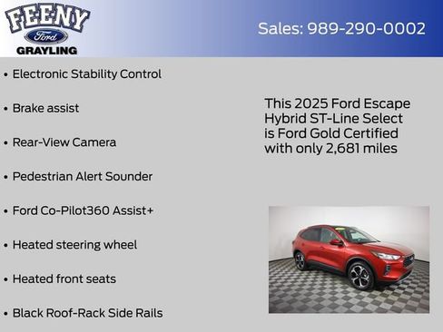 Used 2025 Ford Escape ST-Line Select w/ Tech Pack #1 image 18