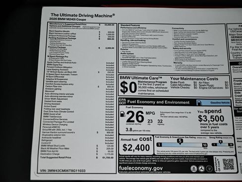 New 2026 BMW M240i Coupe w/ Premium Package image 39