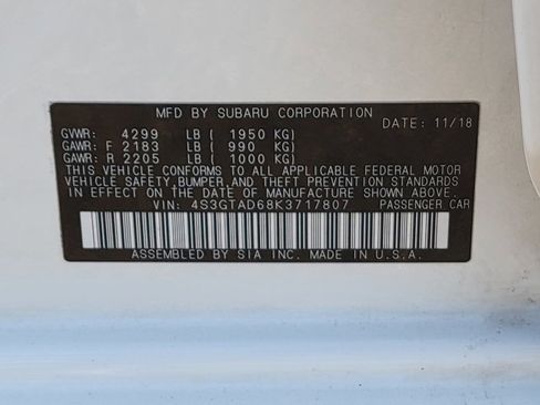 Used 2019 Subaru Impreza 2.0i Premium w/ Eyesight & BSD/Rcta & SRF image 18