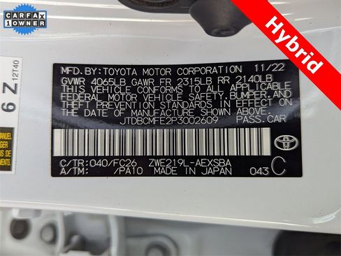 Used 2023 Toyota Corolla Hybrid Sedan image 33