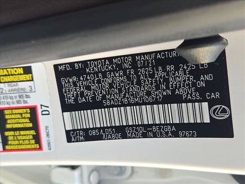 Used 2021 Lexus ES 350 w/ Premium Package FWD image 14