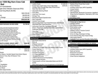 Used 2017 RAM 1500 Big Horn