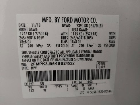 Used 2019 Ford Edge SEL w/ Equipment Group 201A FWD image 33