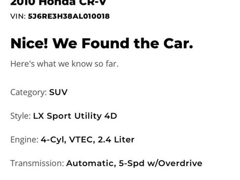 Used 2010 Honda CR-V LX image 9