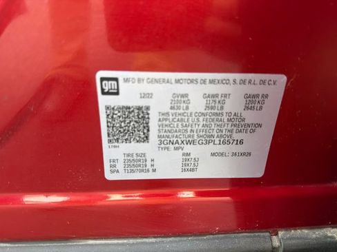 Used 2023 Chevrolet Equinox RS w/ RS Leather Package AWD/4WD image 16