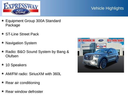 Used 2025 Ford Explorer ST-Line w/ ST-Line Street Pack AWD/4WD image 2