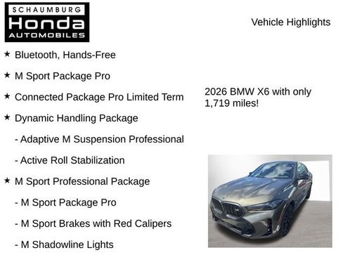 Used 2026 BMW X6 M60i w/ Dynamic Handling Package image 8