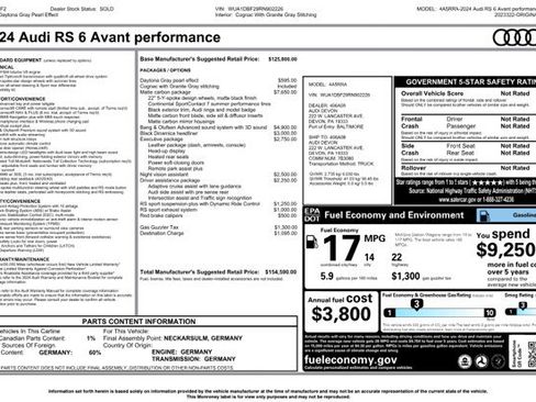 Used 2024 Audi RS 6 performance image 12
