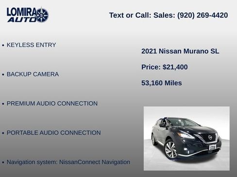 Used 2021 Nissan Murano SL AWD/4WD image 14