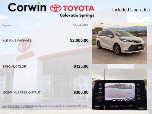 Used 2023 Toyota Sienna XLE w/ XLE Plus Package AWD/4WD image 4
