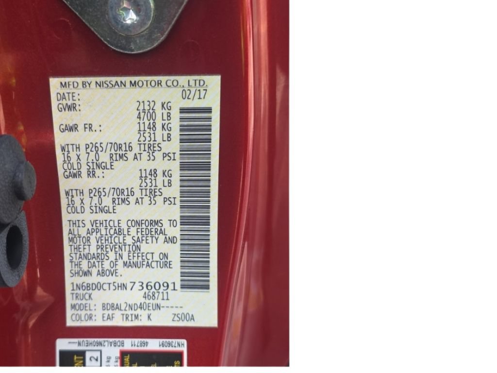 Used 2017 Nissan Frontier SV RWD image 13