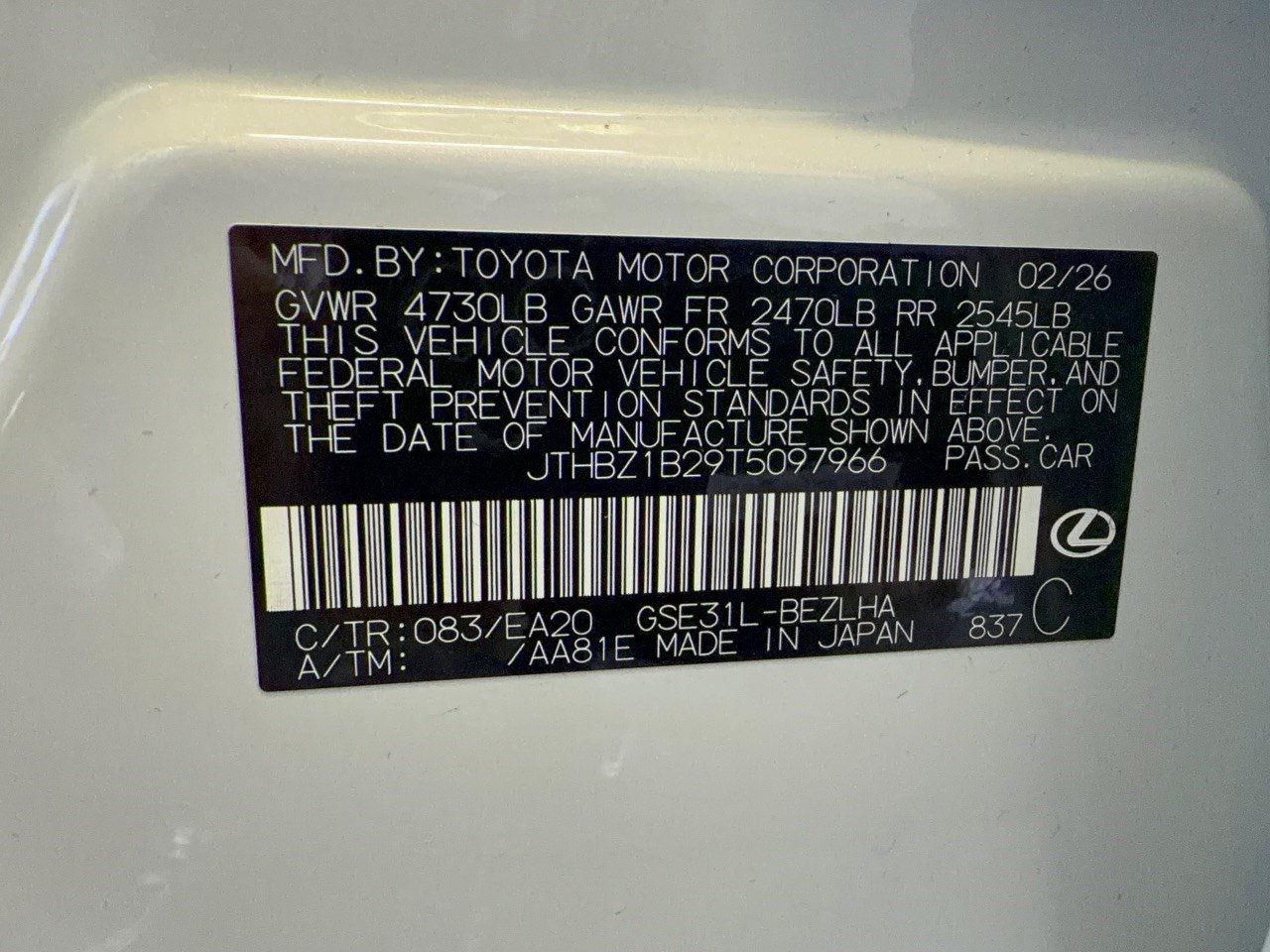 Certified 2026 Lexus IS 350 F Sport RWD image 36