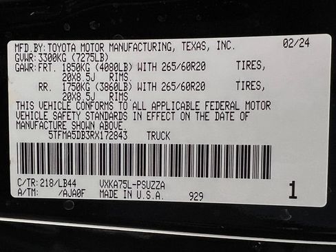 Used 2024 Toyota Tundra 1794 Edition w/ TRD Off-Road Package image 24