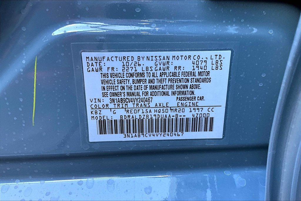 New 2027 Nissan Sentra SV FWD image 13