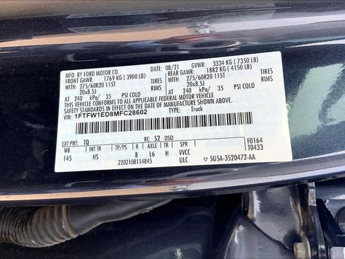 Certified 2021 Ford F150 Lariat w/ Equipment Group 502A High AWD/4WD image 37