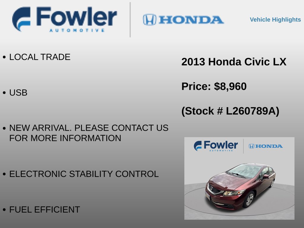 Used 2013 Honda Civic LX image 4