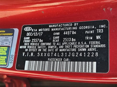 Used 2018 Kia Optima S w/ Panoramic Sunroof Package image 22