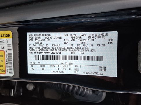 Used 2023 Ford Ranger Lariat w/ Equipment Group 501A High image 27