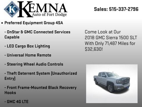 Used 2018 GMC Sierra 1500 SLT image 16