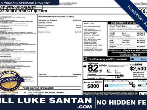 Used 2022 Audi e-tron GT Premium Plus image 1