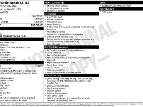 Used 2009 Chevrolet Impala LS image 1