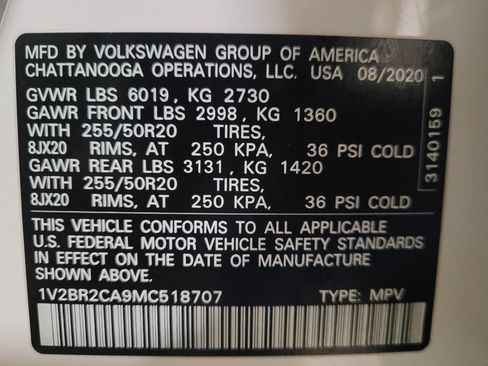 Used 2021 Volkswagen Atlas SEL AWD/4WD image 33