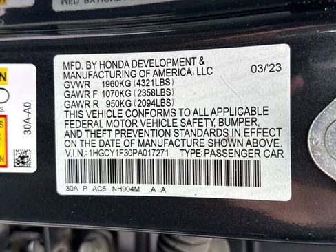 Used 2023 Honda Accord EX image 22