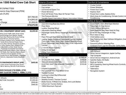 Used 2023 RAM 1500 Rebel w/ Rebel Level 2 Equipment Group