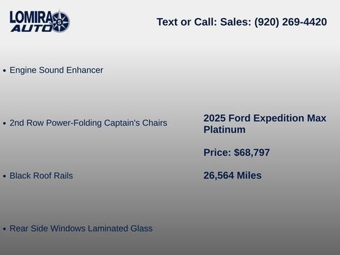 Used 2025 Ford Expedition Max Platinum w/ Stealth Appearance Package AWD/4WD image 11