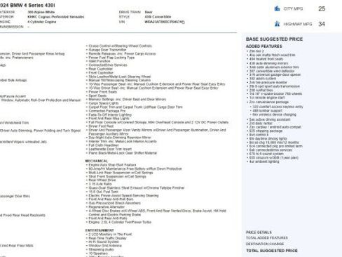 Used 2024 BMW 430i Convertible image 64