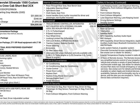 Used 2023 Chevrolet Silverado 1500 Custom Trail Boss AWD/4WD image 26