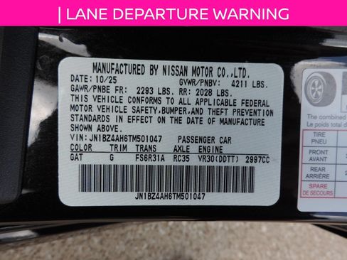 Used 2026 Nissan Z Sport w/ Floor Mat Package RWD image 13