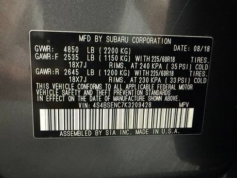 Used 2019 Subaru Outback 3.6R Limited AWD/4WD image 32