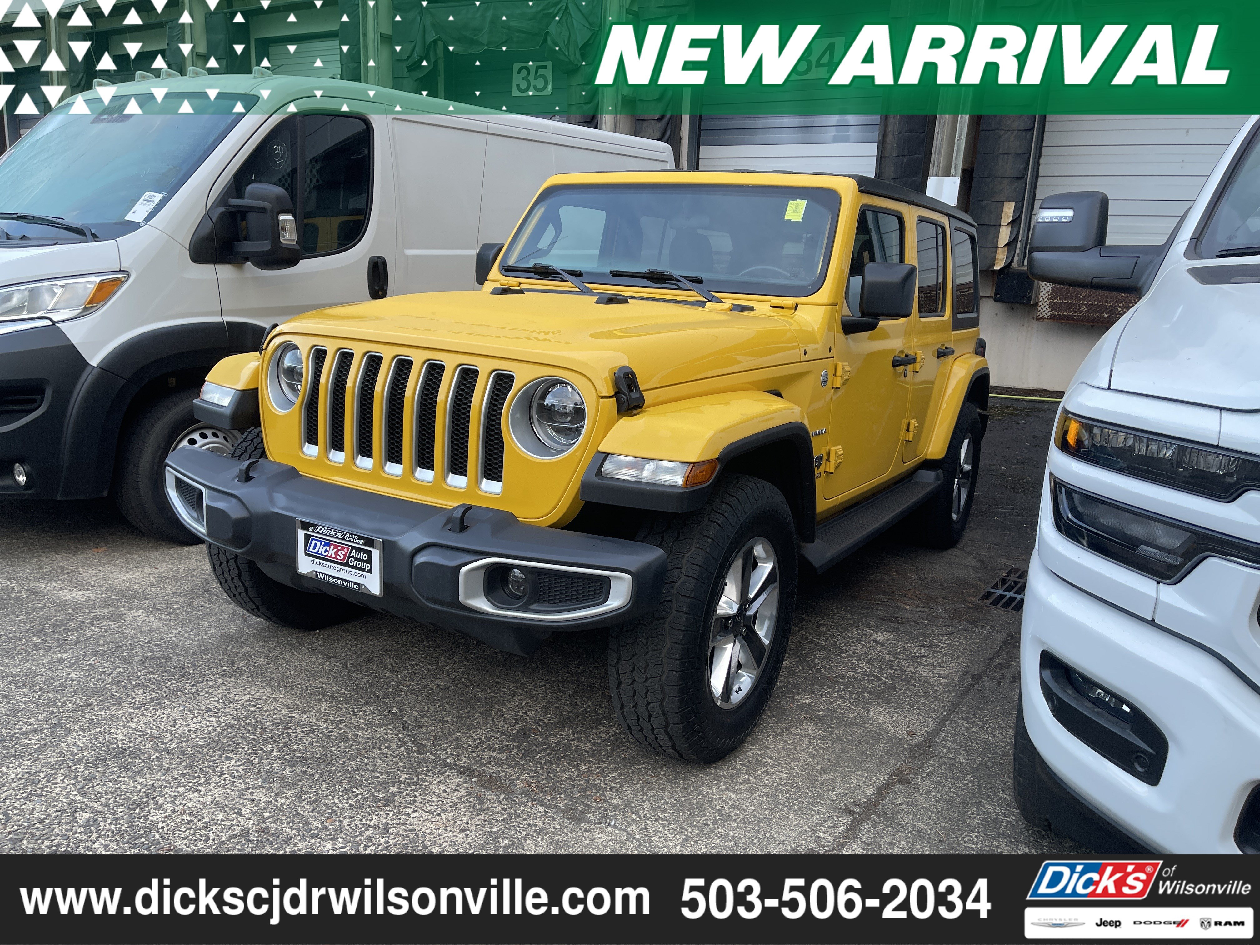Used 2021 Jeep Wrangler Unlimited Sahara AWD/4WD image 1