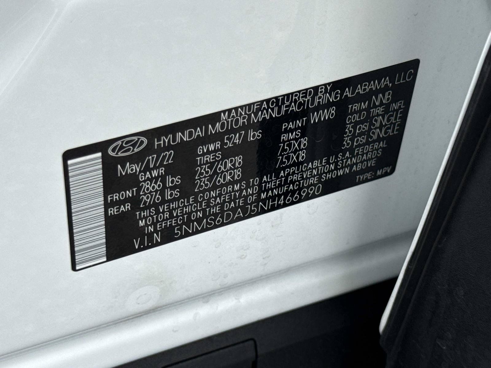 Certified 2022 Hyundai Santa Fe XRT w/ Cargo Package AWD/4WD image 31