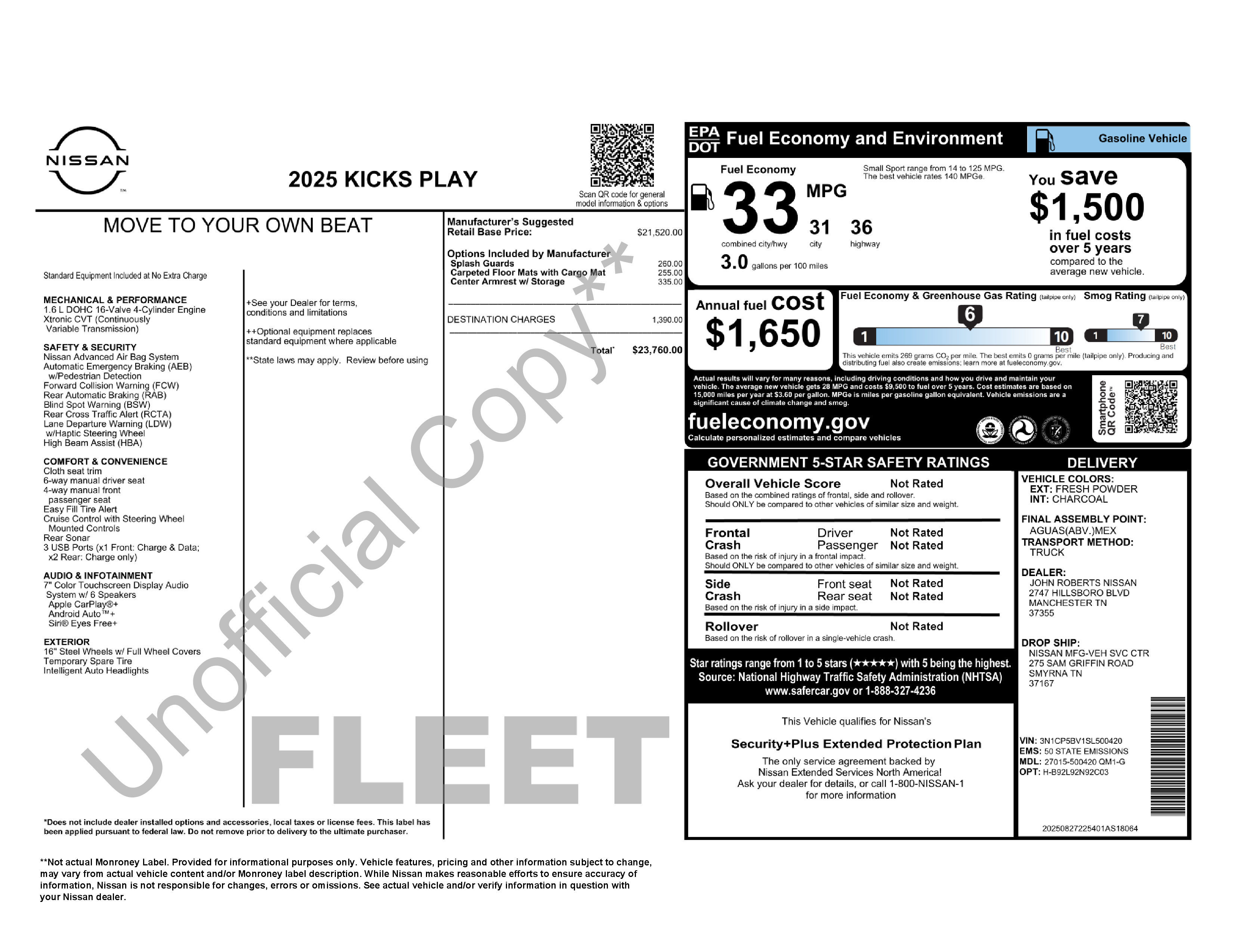 Used 2025 Nissan Kicks Play S FWD image 3